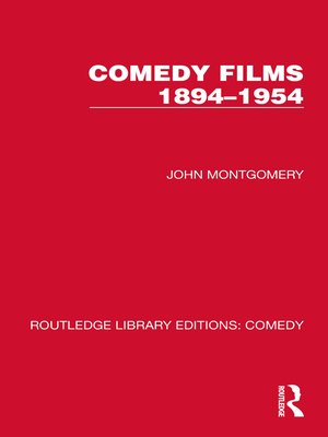 cover image of Comedy Films, 1894–1954